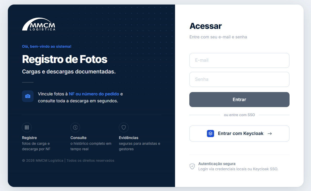 Tela de login